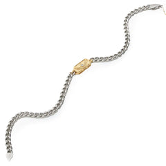 Chaseldor Unisex Silver-gold Chain Bracelet