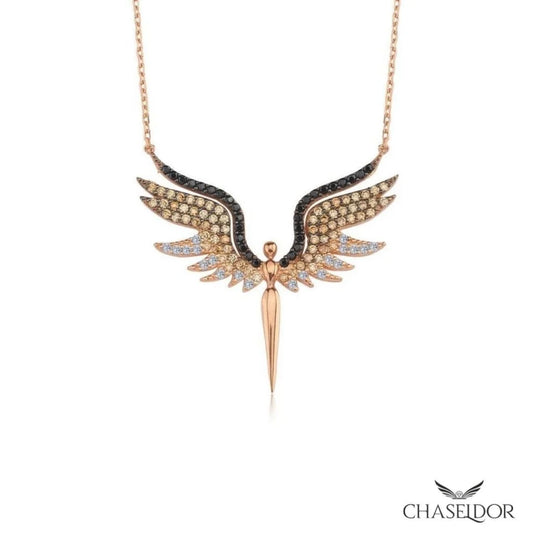 Chaseldor Michael Sword Necklace with Zircon Stone