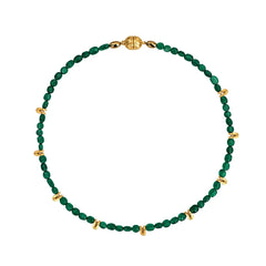 Chaseldor Natural Green Agate Women's Aurelia Necklace