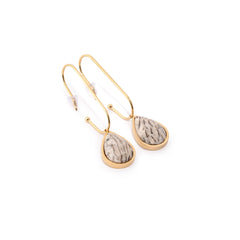 Chaseldor Yuna Natural Stone Steel Women's Earrings
