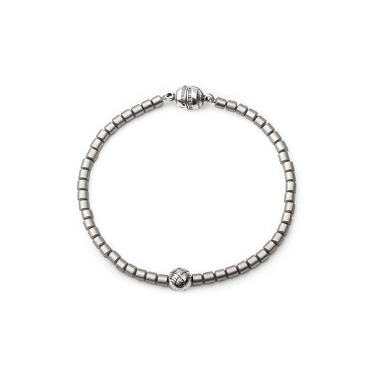 Chaseldor Opia Gray Natural Stone Men's Bracelet