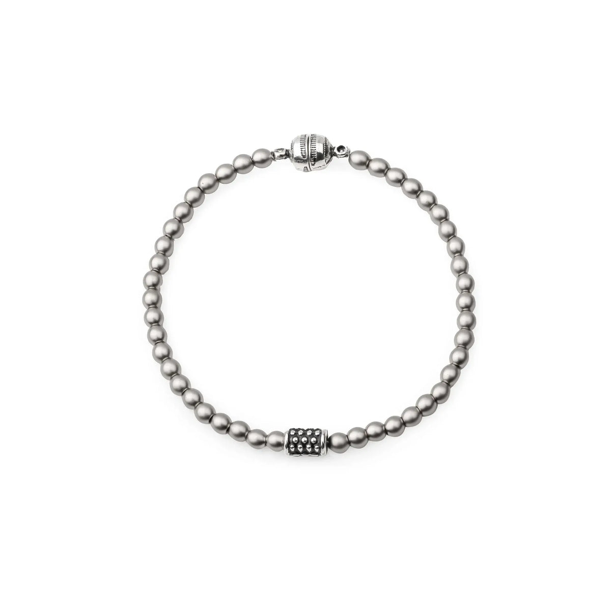 Chaseldor Nova Gray Natural Stone Men's Bracelet