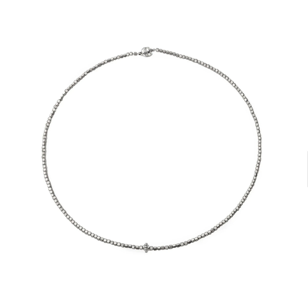 Chaseldor Tiew Gray Natural Stone Men's Necklace