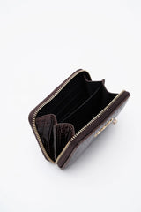 Loventa Genuine Leather Zippered Card Holder Wallet – Blanca Multicolored