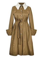 WAYT Grotesque Dreams Khaki Trench Coat