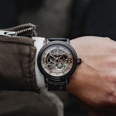 LONGCASE GRANDE SKELETON ES-8011-08 Otomatik Erkek Kol Saati