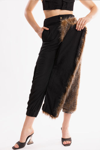 Ramme Raider Pant with animal print fur
