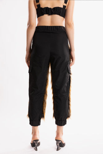 Ramme Raider Pant with animal print fur