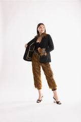 Ramme Raider Fur Jacket with animal print