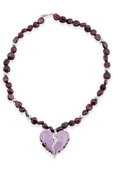 Pia Yuli High Jewelry Completed Hearts Garnet Necklace