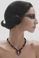 Pia Yuli High Jewelry Completed Hearts Garnet Necklace
