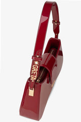 Loventa Adjustable Shoulder Bag Greta (Customizable) Palent Leather Clared Red
