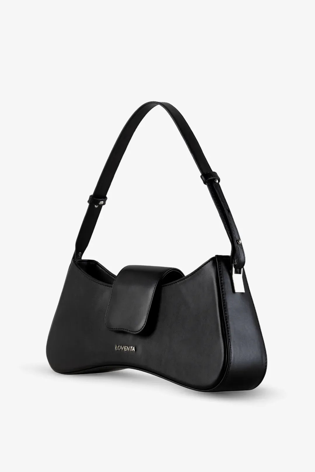 Loventa Adjustable Shoulder Bag Greta (Customizable) Black