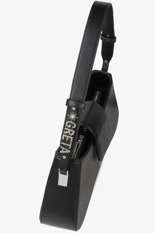Loventa Adjustable Shoulder Bag Greta (Customizable) Black