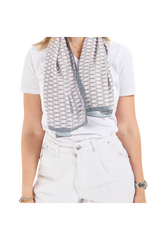 Dellel Deri Gray Freesia Scarf