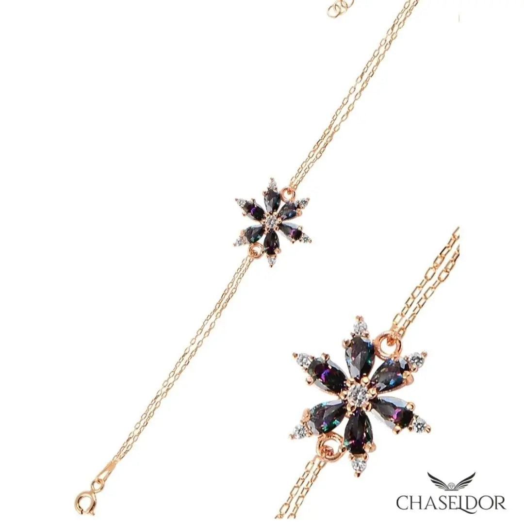 Chaseldor Mistik Topaz Taşlı Yıldız Çiçeği Bileklik