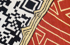 QR Hand Woven Wool Chime Rug