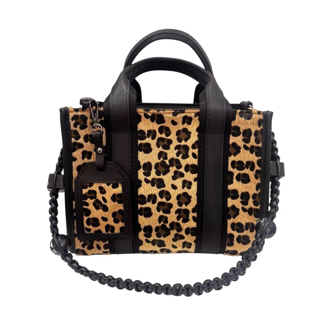 EYNACO EYC013 CITY BAG MEDIUM LEOPARD CAMEL