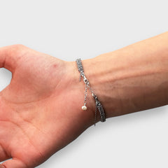 Mey Atelier Woven Silver Woven Bracelet – XS