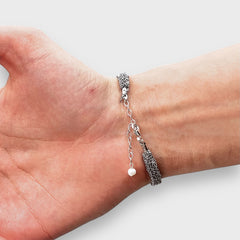 Mey Atelier Woven Silver Woven Bracelet – S