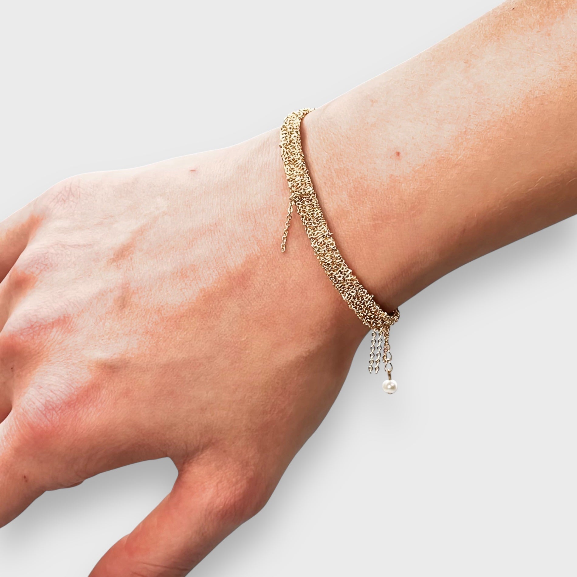 Mey Atelier Woven Gold Woven Bracelet – S