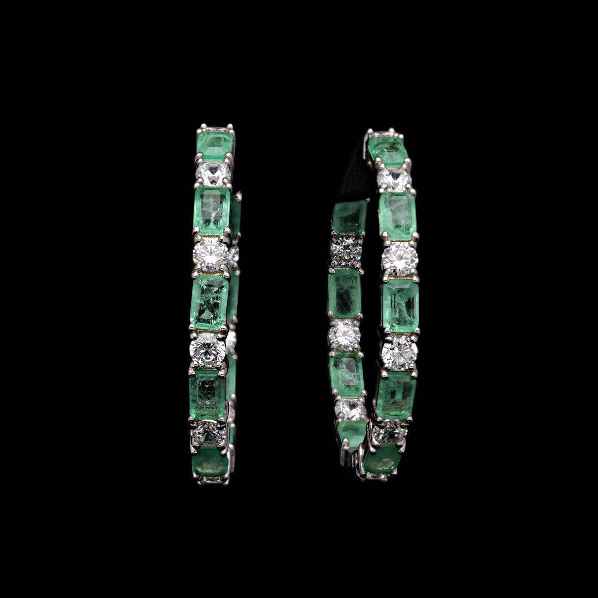 SooSilkyGems TOURMALINE HOOP EARRINGS