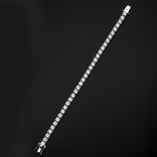 SooSilkyGems 4.5 MM RADIANT CUT TENNIS BRACELET