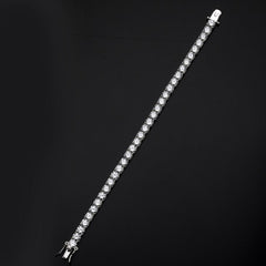 SooSilkyGems 4.5 MM RADIANT CUT TENNIS BRACELET