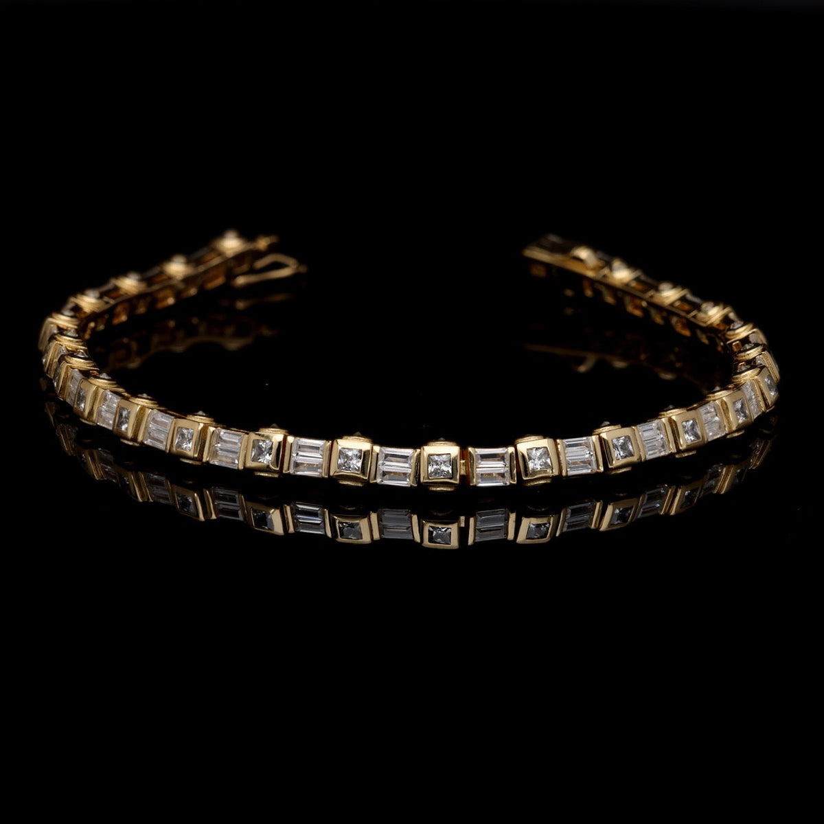 SooSilkyGems BAGUETTES TENNIS BRACELET