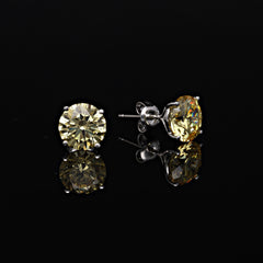 SooSilkyGems 3 CARAT SOLITAIRE EARRING