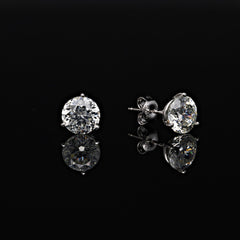 SooSilkyGems 3 CARAT SOLITAIRE EARRING