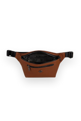 Dellel Deri Brown Waist Bag