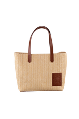 Dellel Deri Brown Wicky Straw Bag