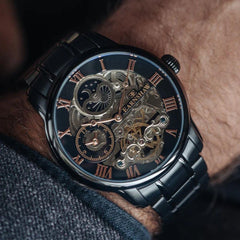 LONGITUDE DUAL TIME ES-8006-55 Otomatik Erkek Kol Saati