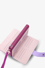 Loventa XL Renkli Cüzdan ve Clutch - Mix Mor