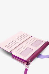 Loventa XL Renkli Cüzdan ve Clutch - Mix Mor