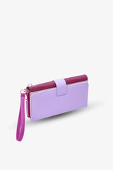 Loventa XL Renkli Cüzdan ve Clutch - Mix Mor