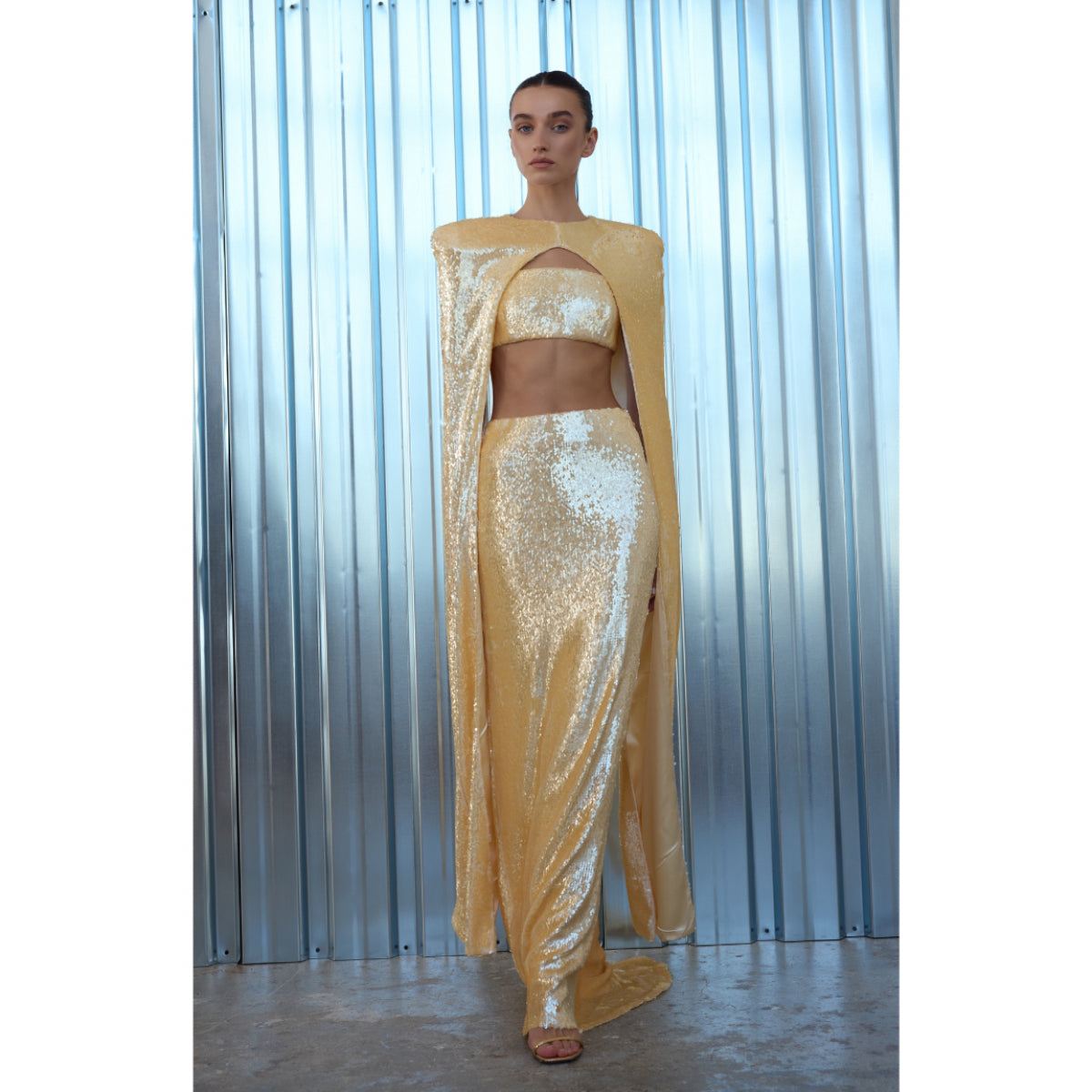 Saléa LUMIERE SEQUIN IN MAXI SKIRT