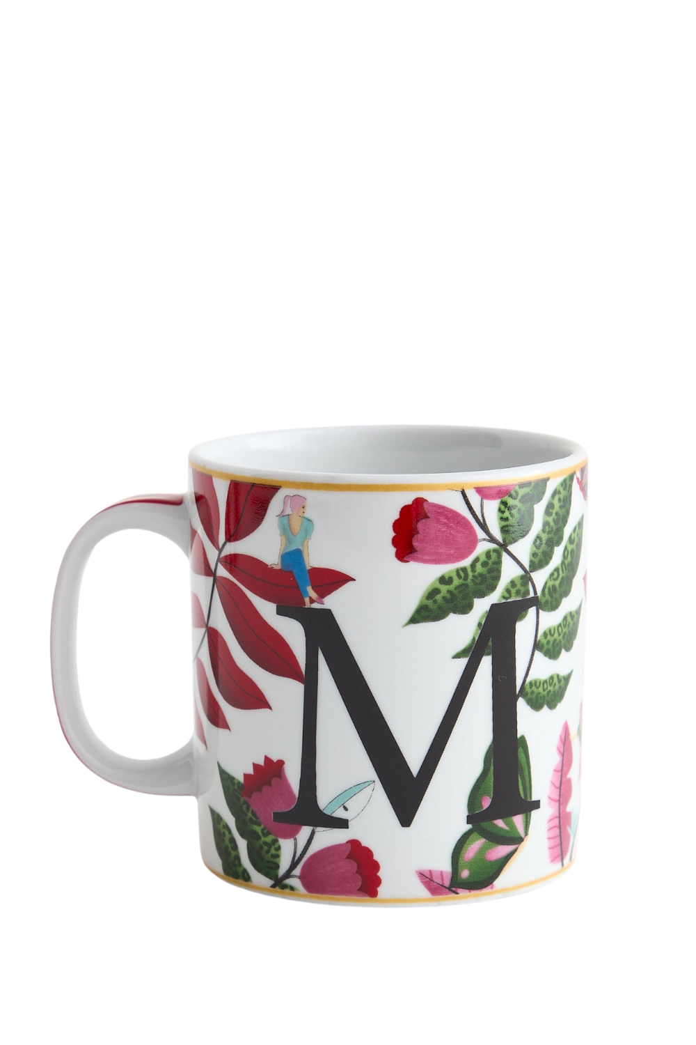 Dellel Deri Letter M Mug