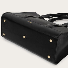 Matriarqe Magna Tote Bag in Leather - Black