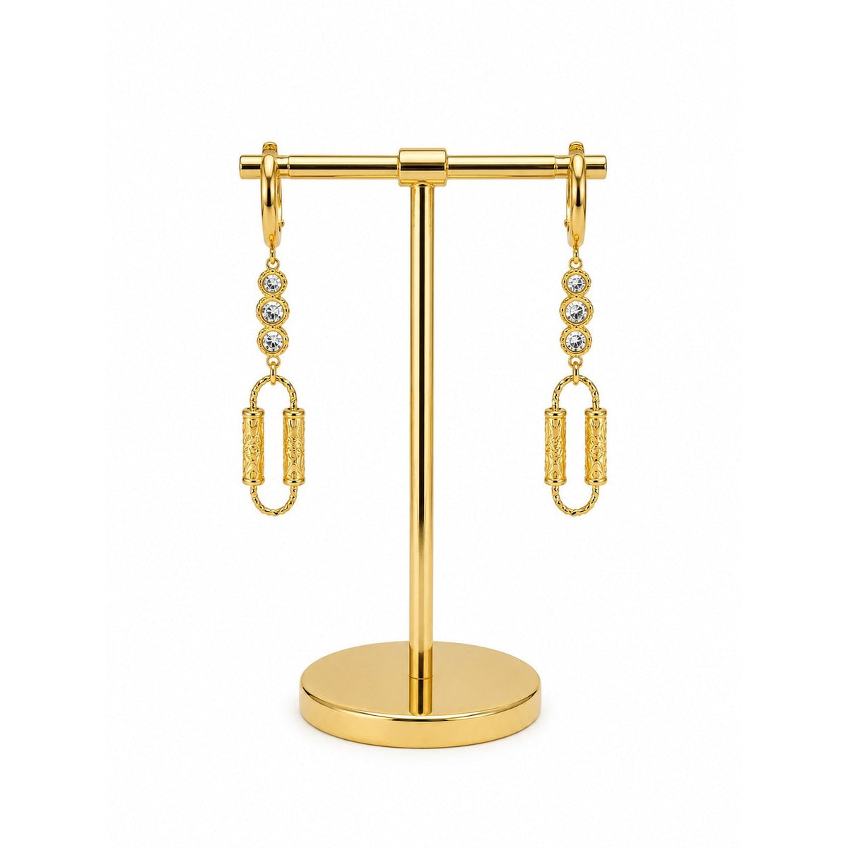 MAISON LYGOS STOA TRIPLE EARRINGS
