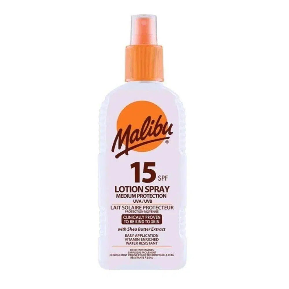 Malibu Sunscreen Spray Lotion SPF15 200ml