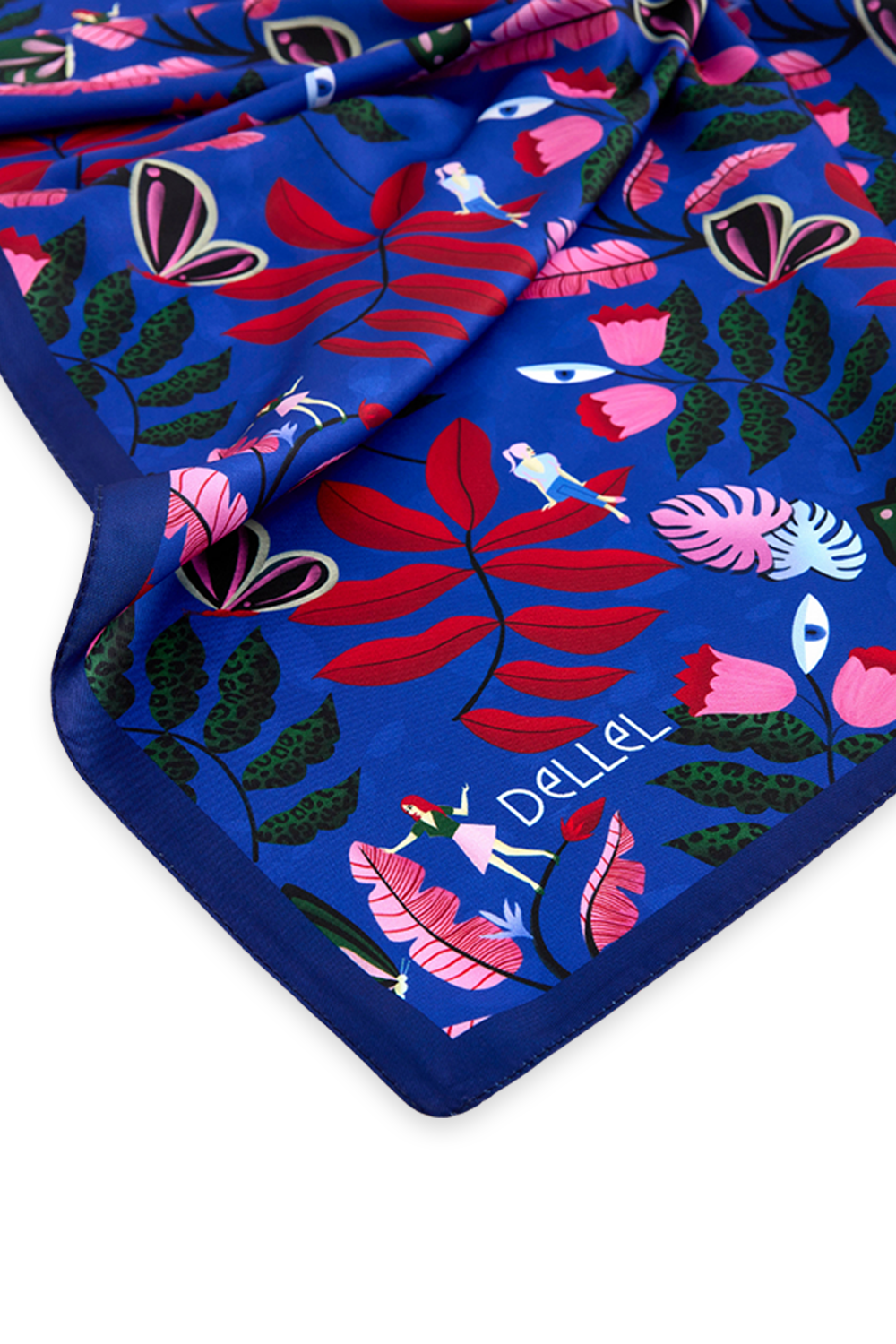 Dellel Deri Blue Imagine A Forest Scarf