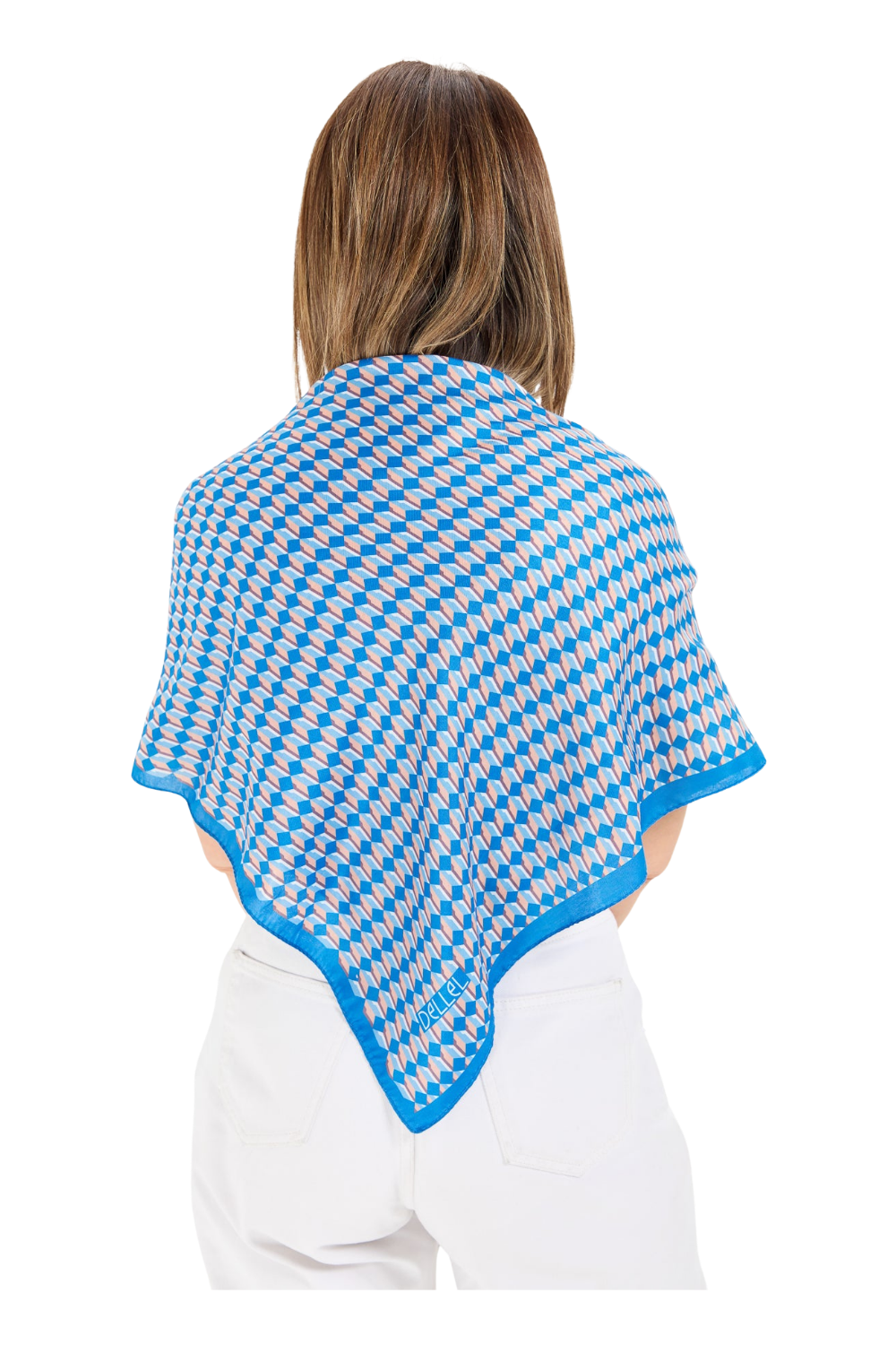 Dellel Deri Blue Freesia Scarf