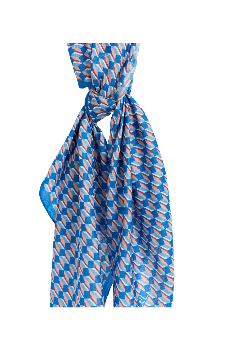 Dellel Deri Blue Freesia Scarf