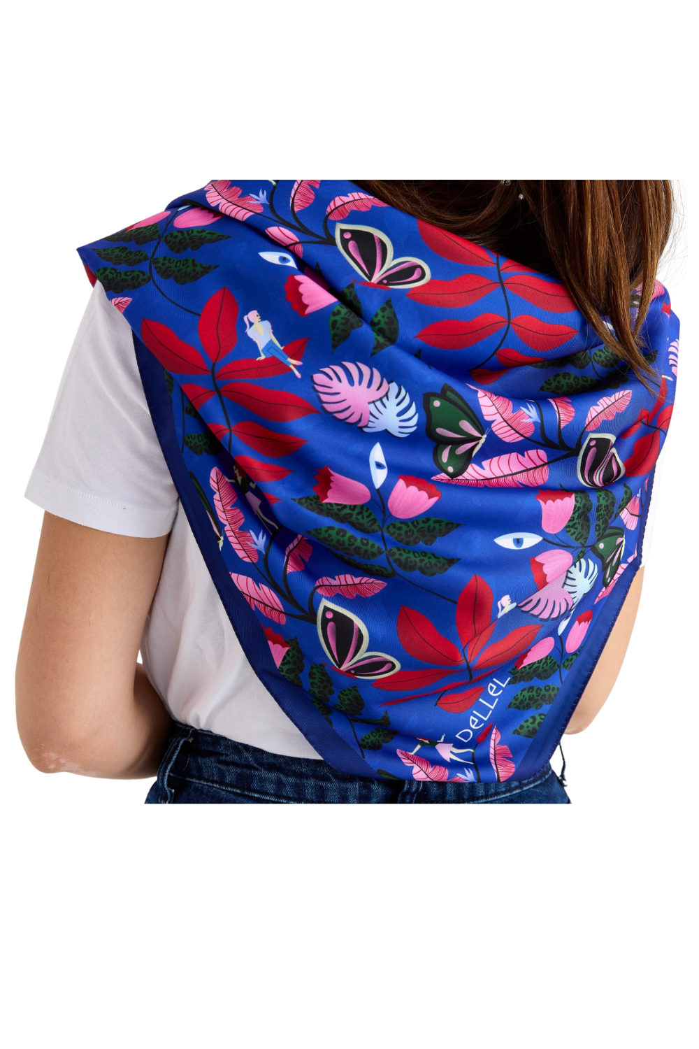 Dellel Deri Blue Imagine A Forest Scarf