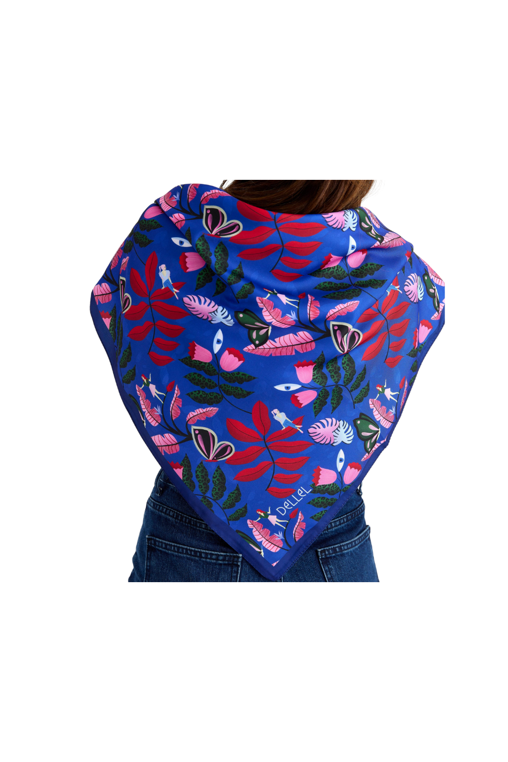 Dellel Deri Blue Imagine A Forest Scarf