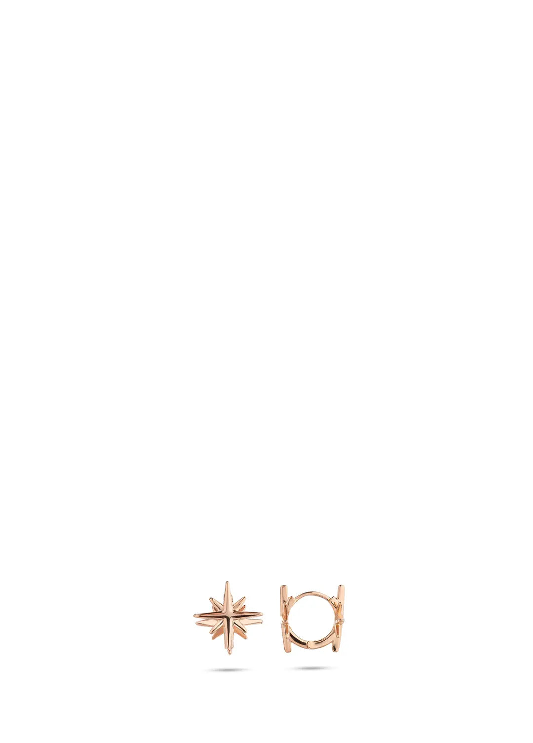 Chaseldor Mini Rosegold Yıldız Zirkon & Altın Kaplama Pirinç Kadın Küpe
