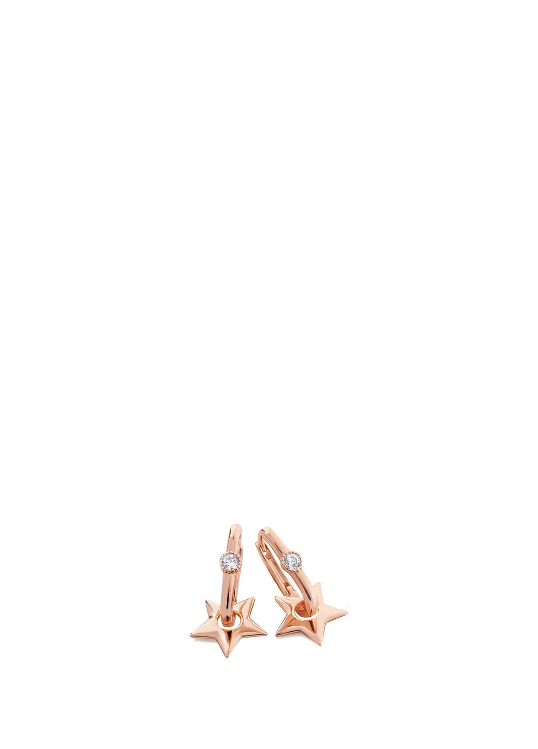 Chaseldor Mini Taşlı Yıldız Rose Gold Kadın Küpe