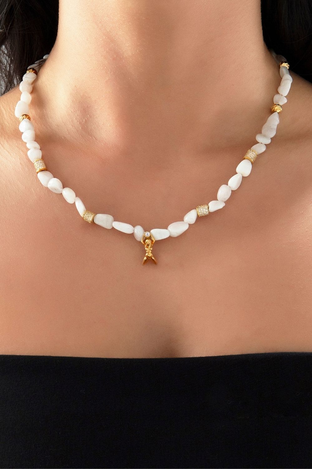 Pia Yuli High Jewelry Moonstone feminine energy necklace